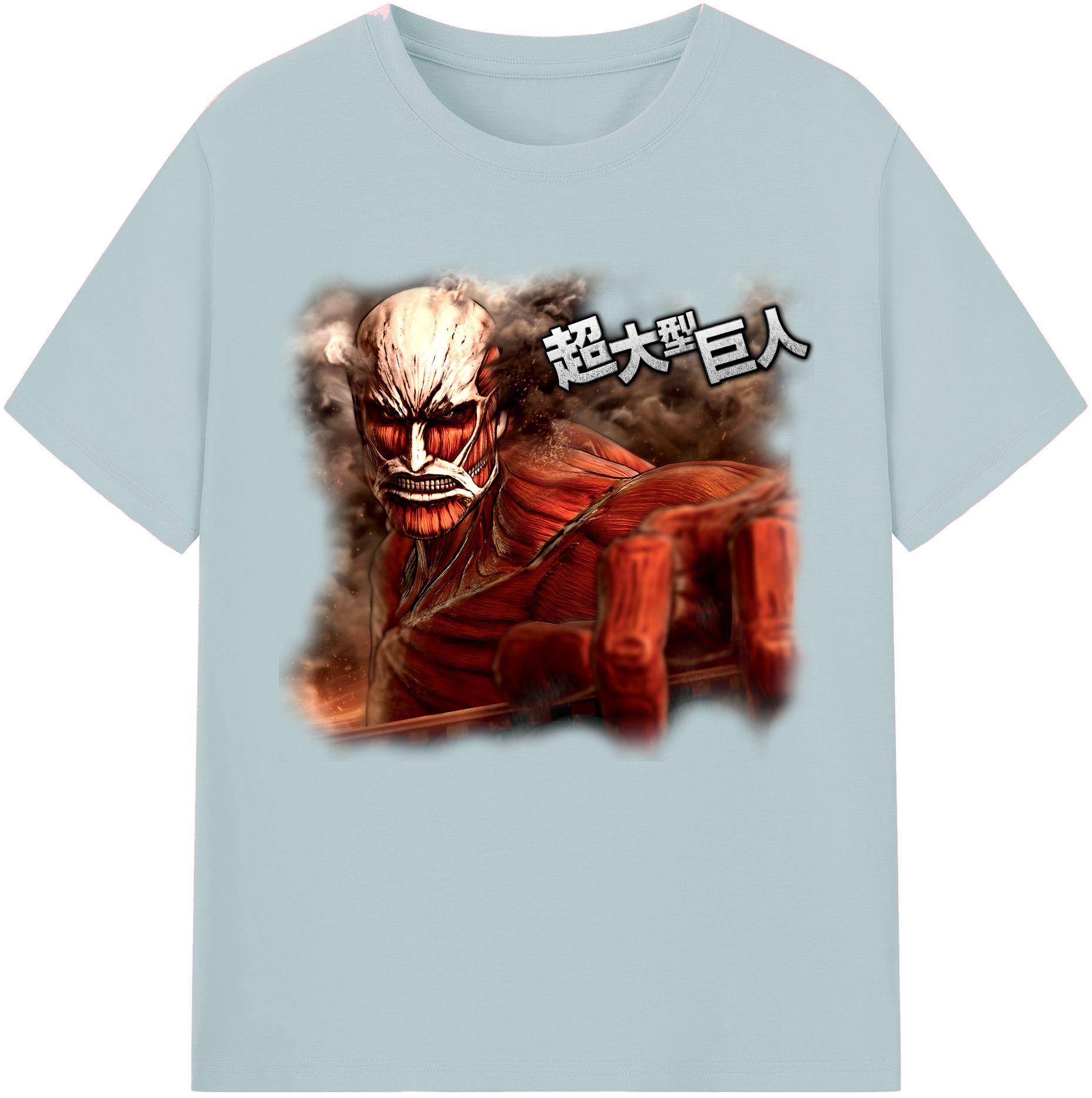 （画像用） 進撃の巨人 Attack on Titan 綿100％半袖Tシャツ（フロントプリント）